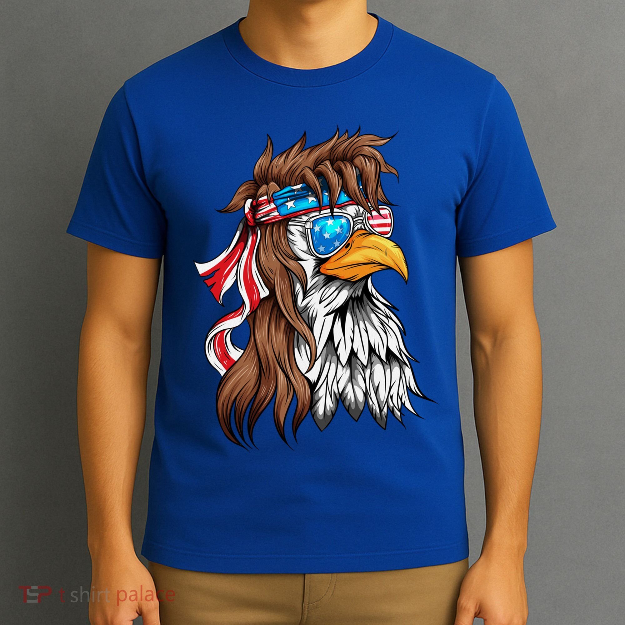 Usa Eagle Us Flag Bandana America National Day Gift T-Shirt