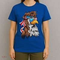 Usa Eagle Us Flag Bandana America National Day Gift T-Shirt thumb 4