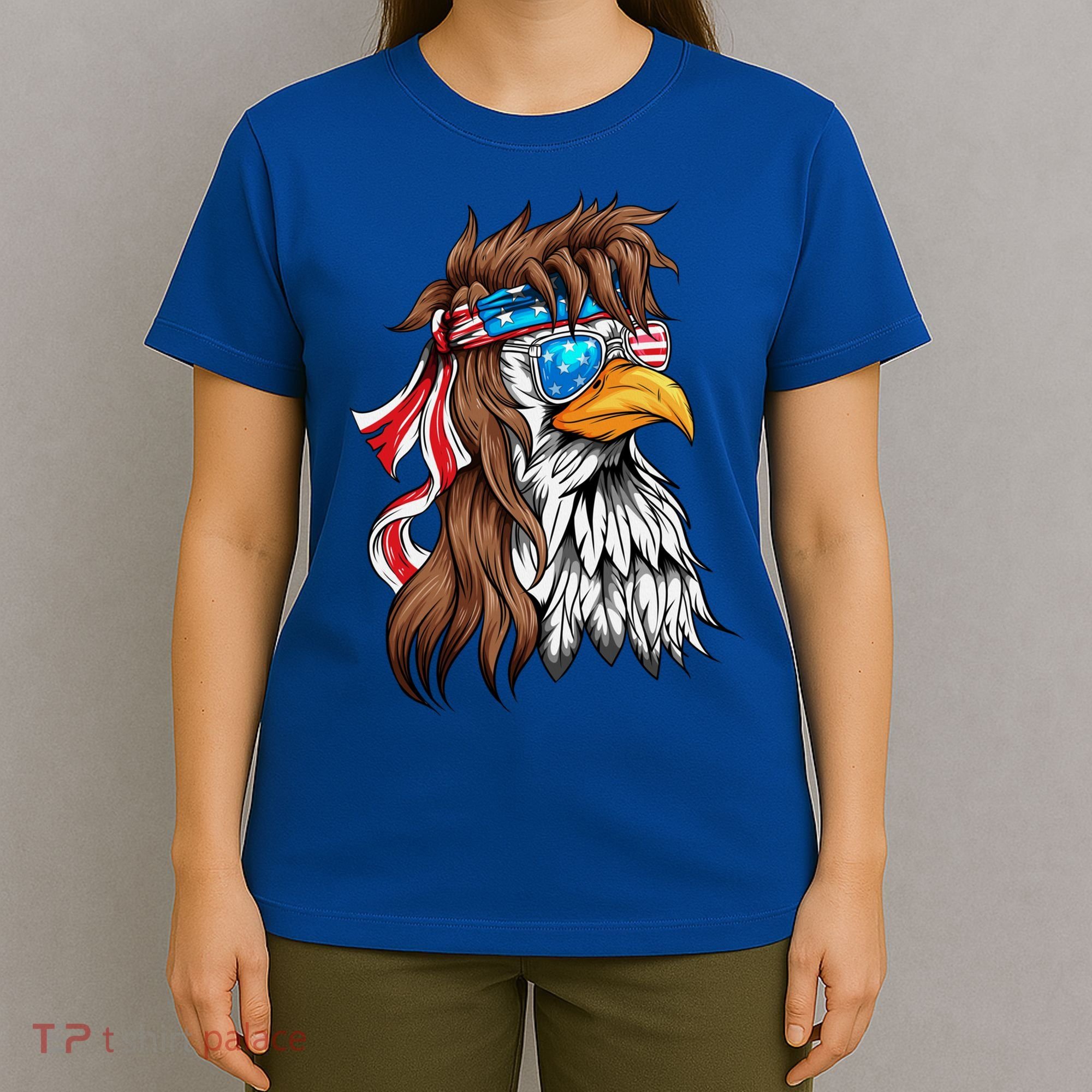 Usa Eagle Us Flag Bandana America National Day Gift T-Shirt