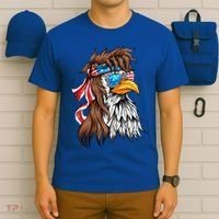 Usa Eagle Us Flag Bandana America National Day Gift T-Shirt thumb 6