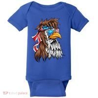 Usa Eagle Us Flag Bandana America National Day Gift Baby Bodysuit thumb 0