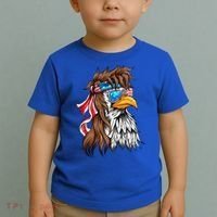 Usa Eagle Us Flag Bandana America National Day Gift Toddler T-Shirt thumb 2