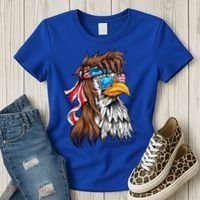 Usa Eagle Us Flag Bandana America National Day Gift Women's T-Shirt thumb 3