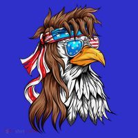 Usa Eagle Us Flag Bandana America National Day Gift Kids Long Sleeve Shirt thumb 2