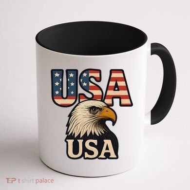 USA Eagle Coffee Mug back
