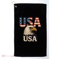 USA Eagle Golf Towel thumb 0