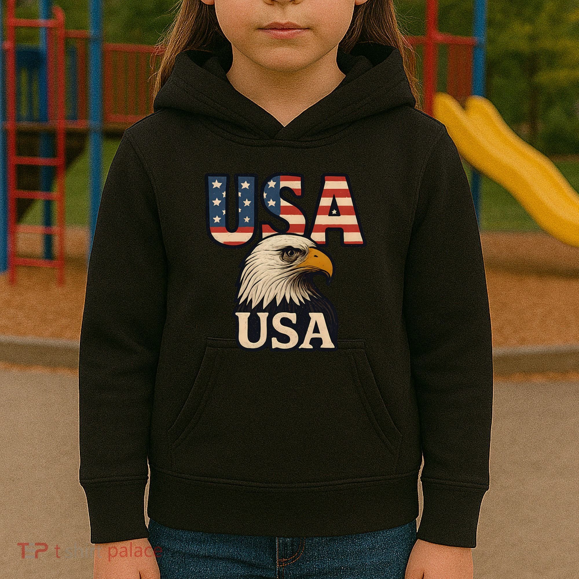 USA Eagle Kids Hoodie
