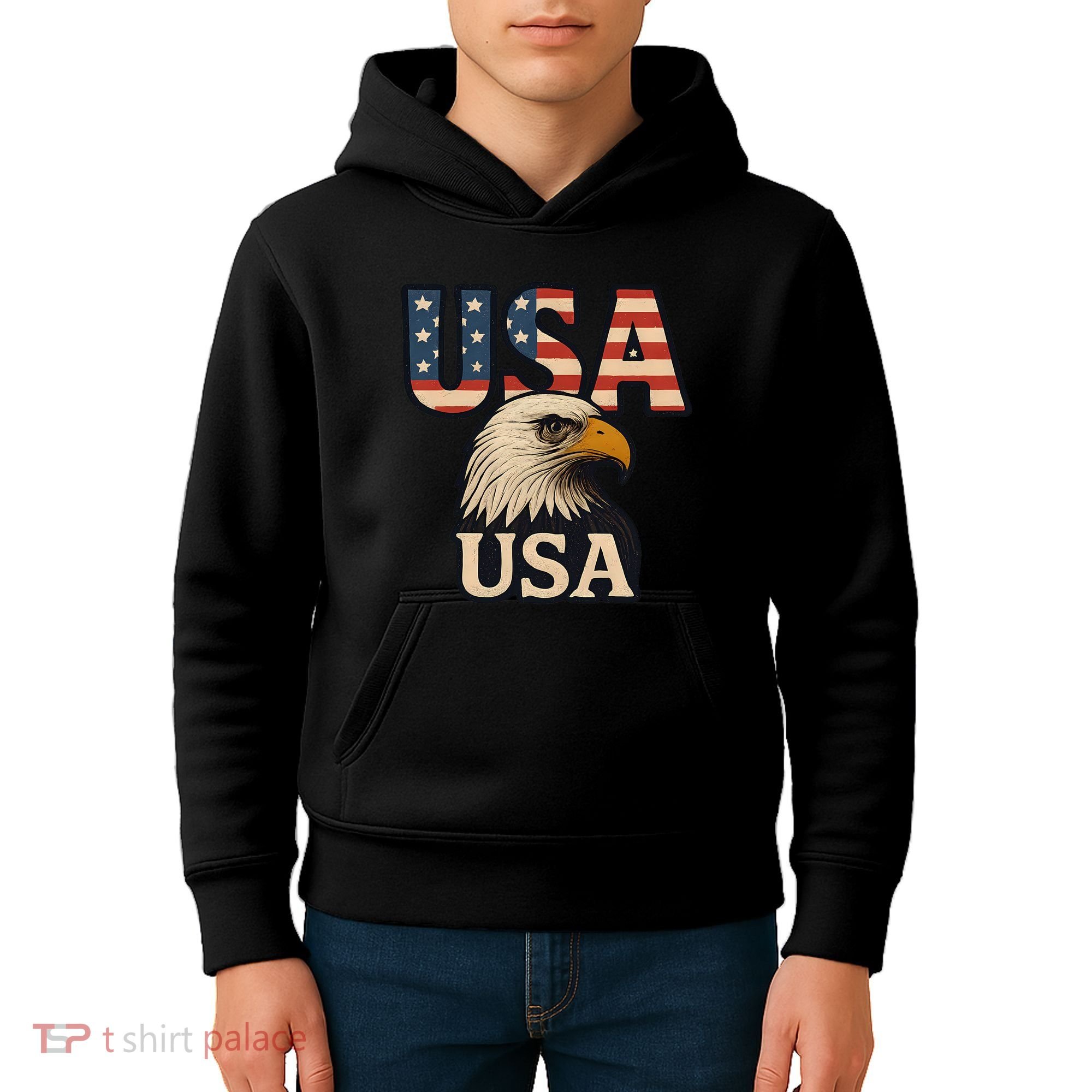 USA Eagle Kids Hoodie