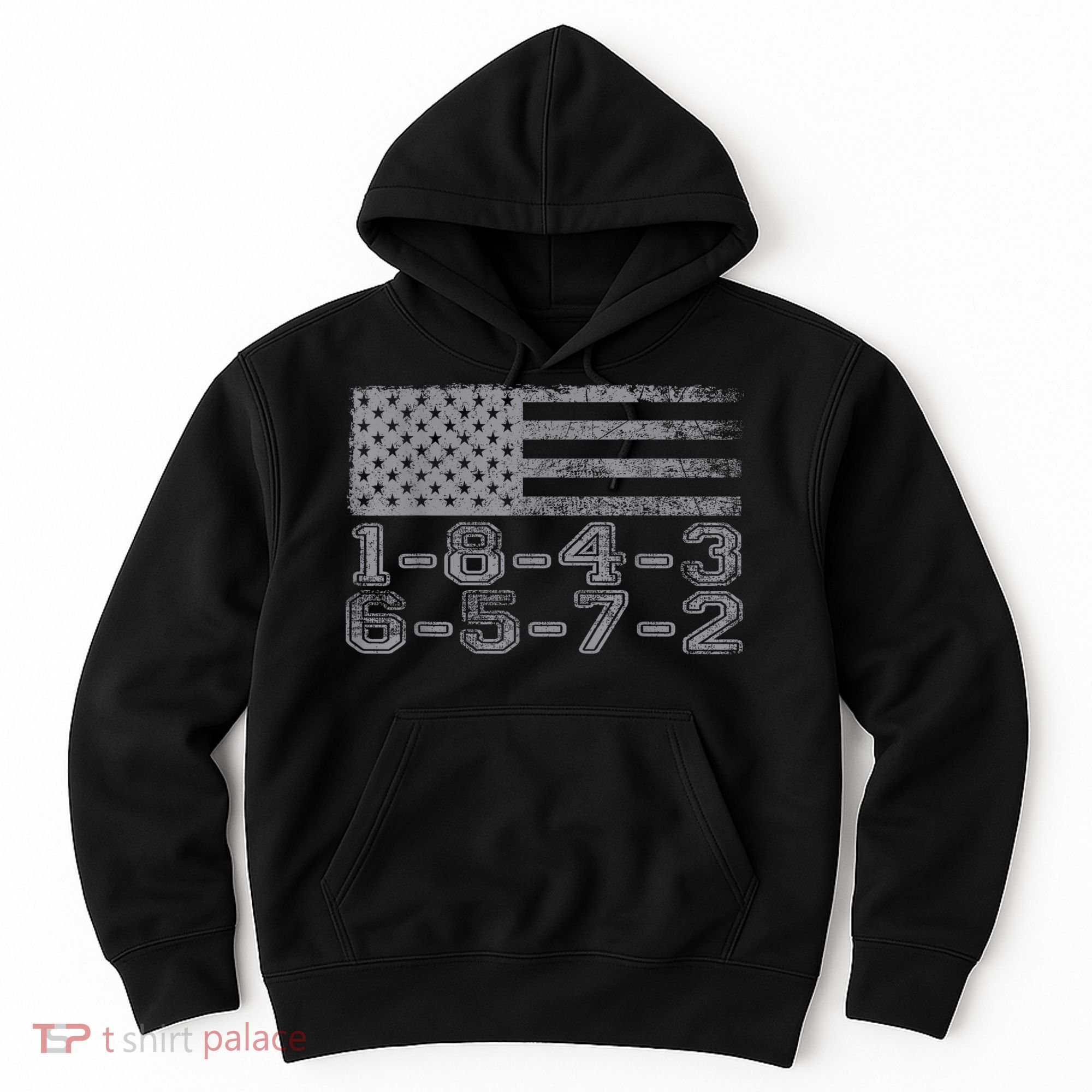 Usa Flag 18436572 Firing Order Small Block Engine Gift Hoodie