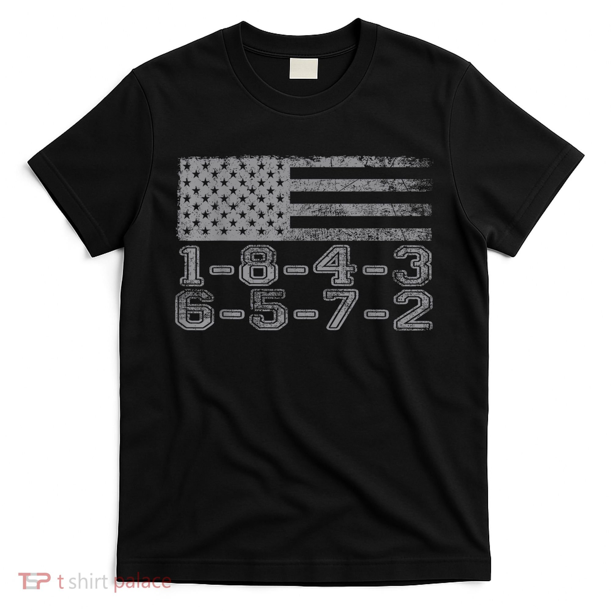Usa Flag 18436572 Firing Order Small Block Engine Gift T-Shirt