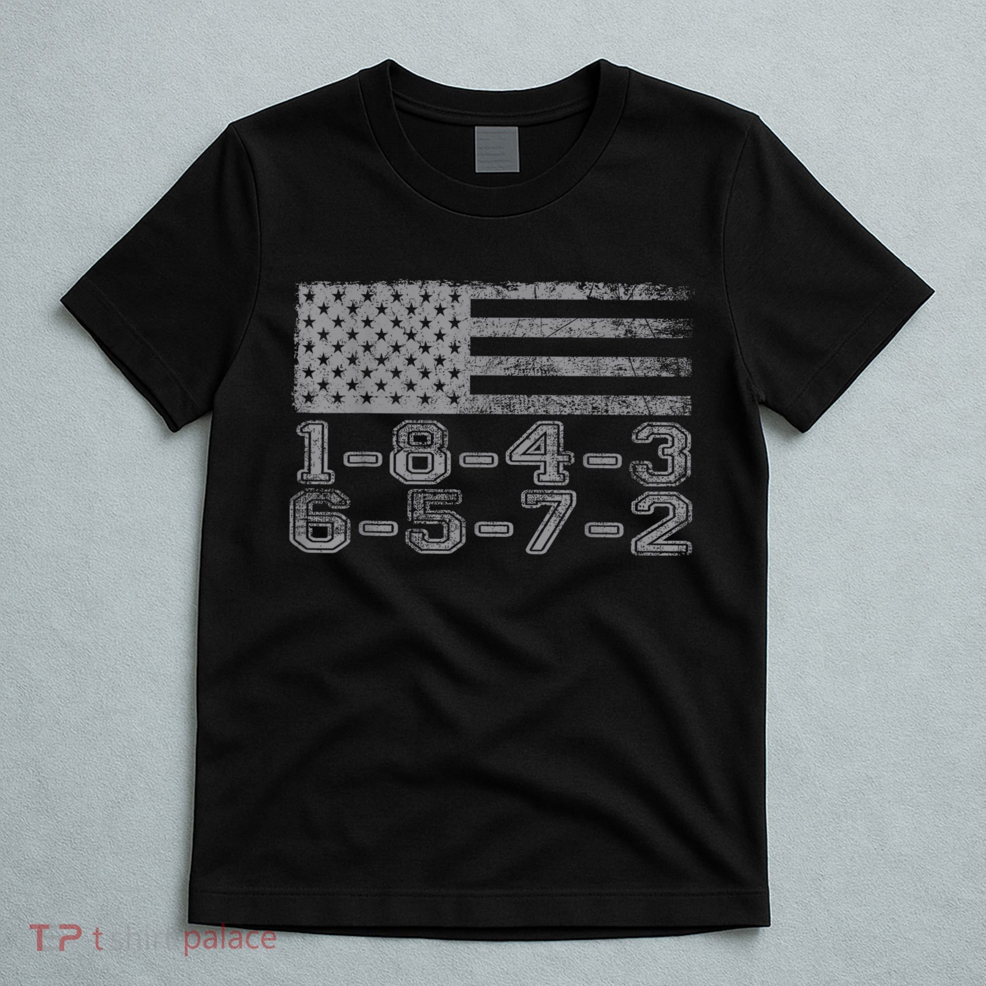 Usa Flag 18436572 Firing Order Small Block Engine Gift T-Shirt