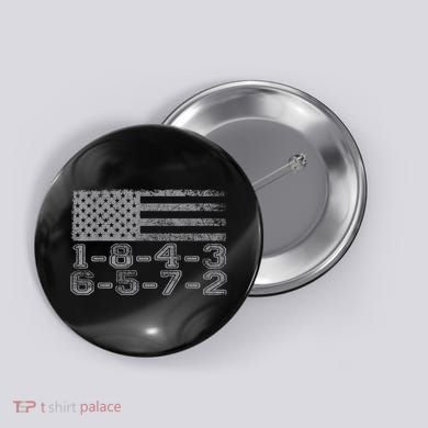 Usa Flag 18436572 Firing Order Small Block Engine Gift Button