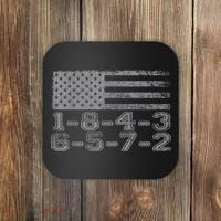 Usa Flag 18436572 Firing Order Small Block Engine Gift Coaster thumb 0