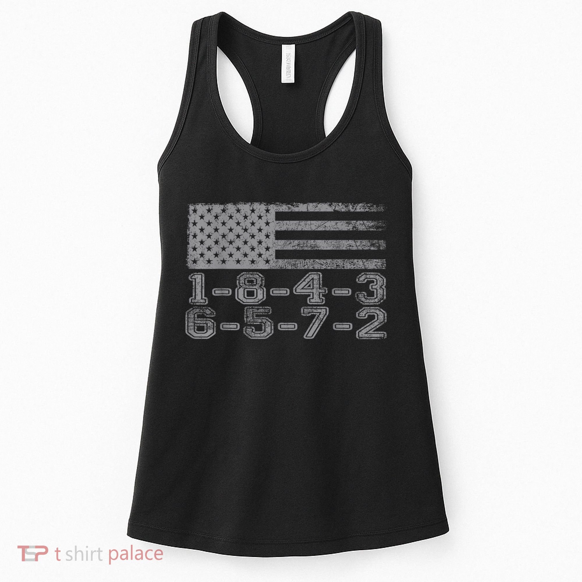 Usa Flag 18436572 Firing Order Small Block Engine Gift Women's Tank Top