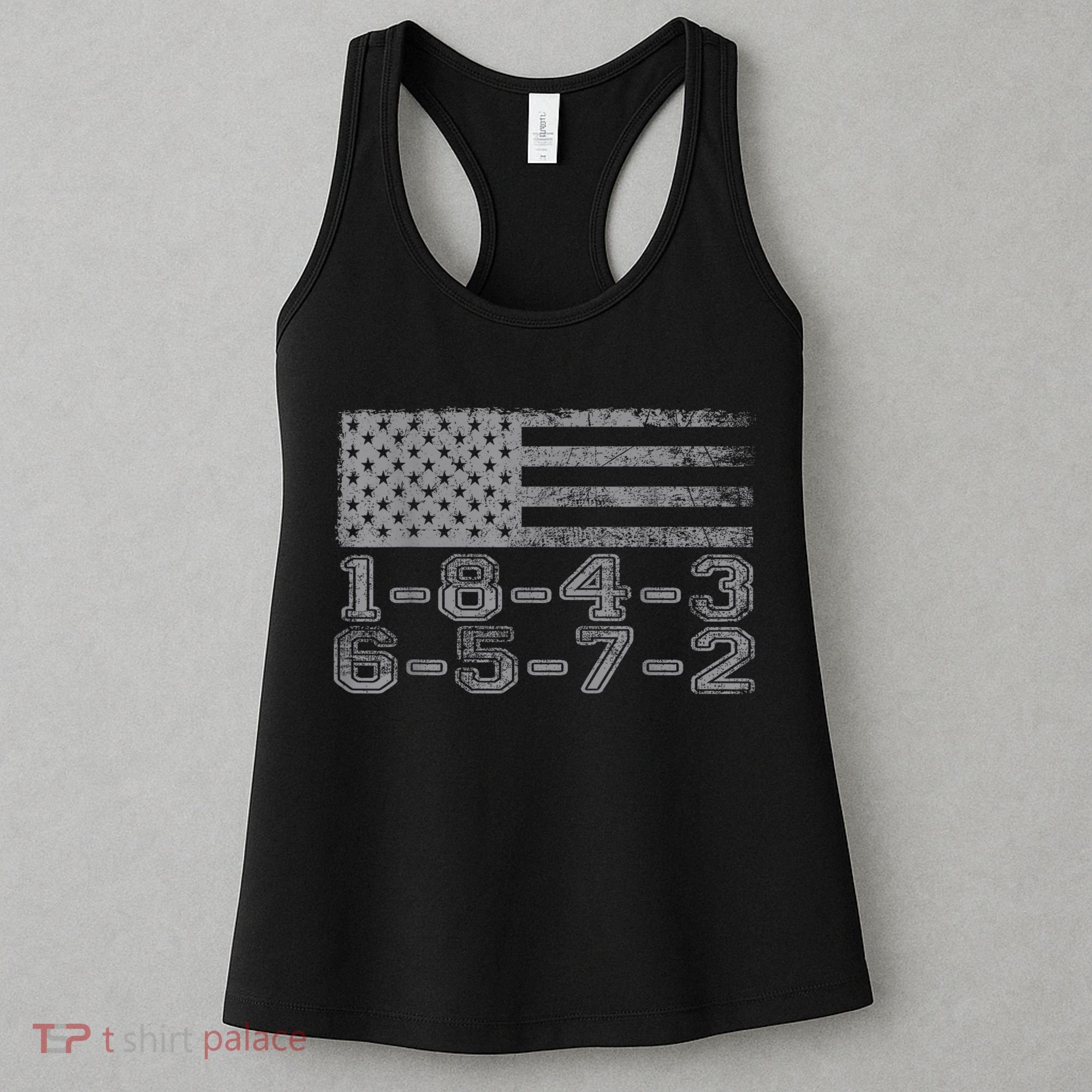 Usa Flag 18436572 Firing Order Small Block Engine Gift Women's Tank Top