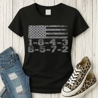 Usa Flag 18436572 Firing Order Small Block Engine Gift Women's T-Shirt thumb 3