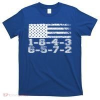 Usa Flag 18436572 Firing Order Small Block Engine V8 Block Gift T-Shirt thumb 0
