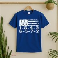 Usa Flag 18436572 Firing Order Small Block Engine V8 Block Gift T-Shirt thumb 2