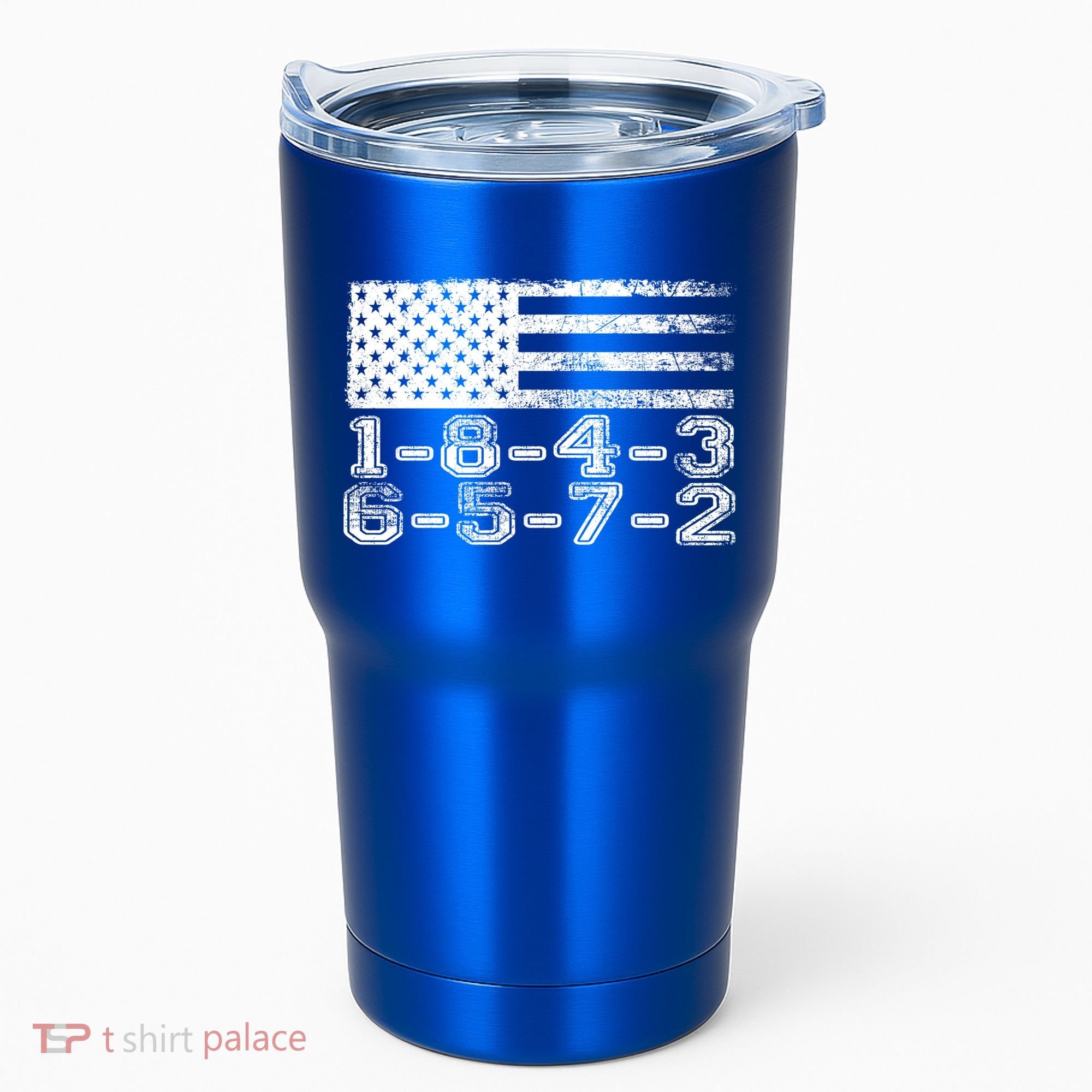 Usa Flag 18436572 Firing Order Small Block Engine V8 Block Gift Tumbler