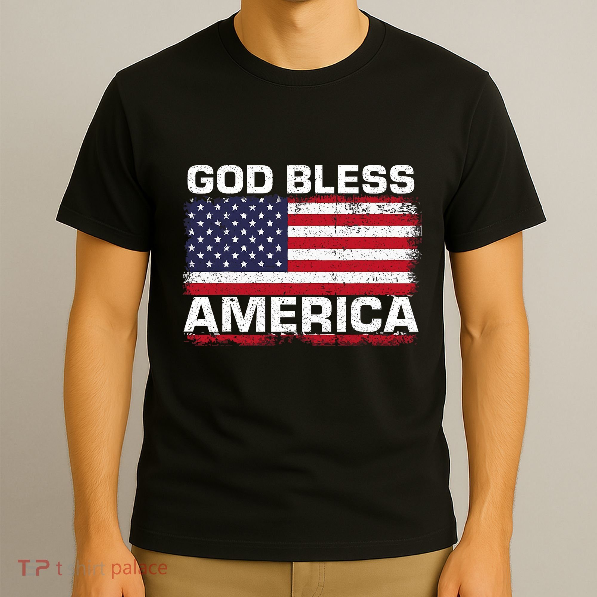 Usa Flag 4th Of July Patriotic God Bless America T-Shirt