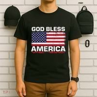 Usa Flag 4th Of July Patriotic God Bless America T-Shirt thumb 6