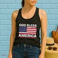 Usa Flag 4th Of July Patriotic God Bless America Women's Tank Top thumb 2