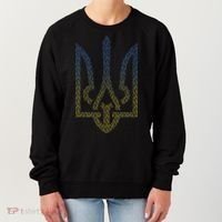 Ukraine Flag And Trident Ukrainian Women's Sweatshirt thumb 0