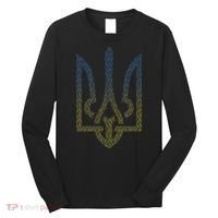 Ukraine Flag And Trident Ukrainian Long Sleeve Shirt thumb 0