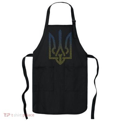 Ukraine Flag And Trident Ukrainian Apron