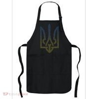 Ukraine Flag And Trident Ukrainian Apron thumb 0
