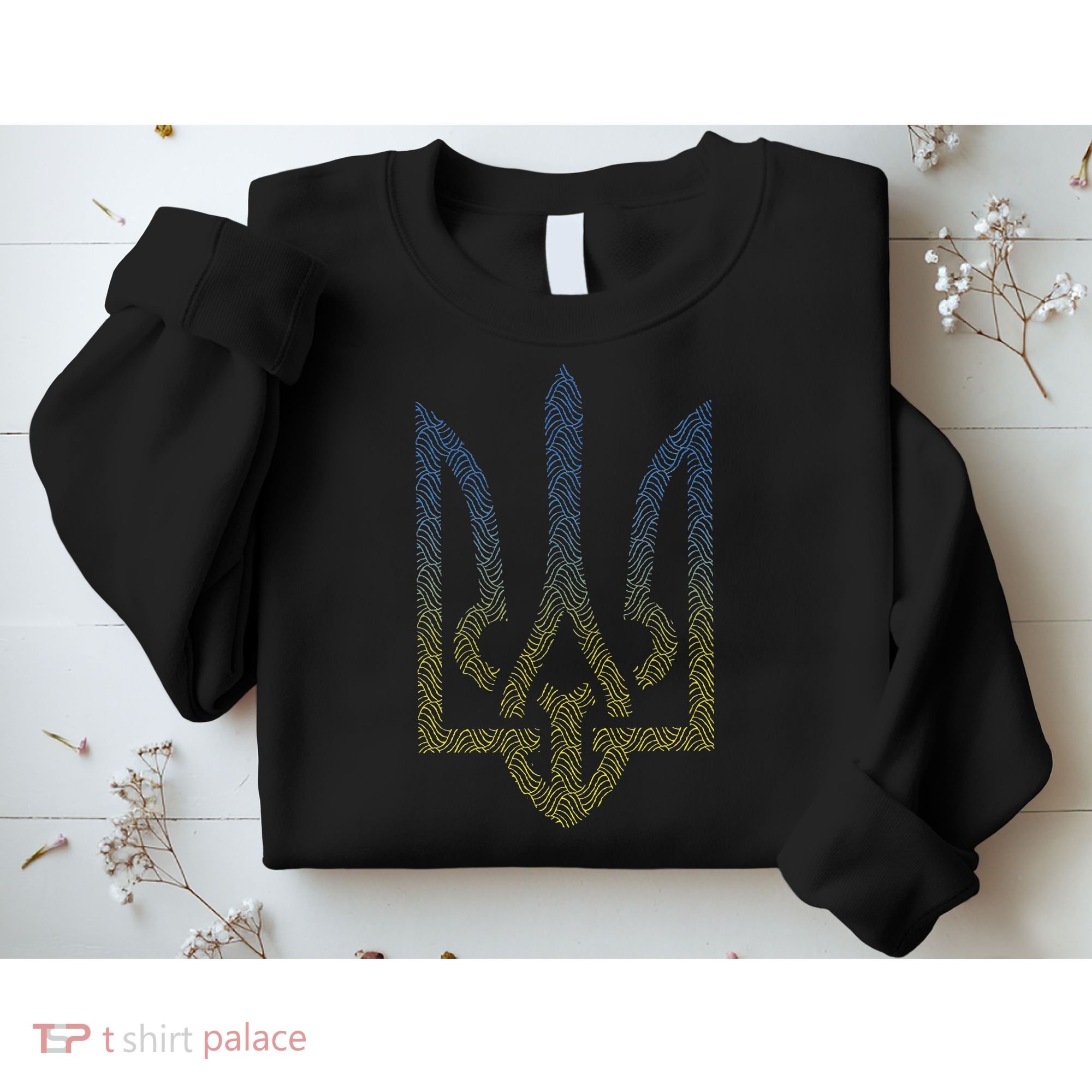 Ukraine Flag And Trident Ukrainian Sweatshirt