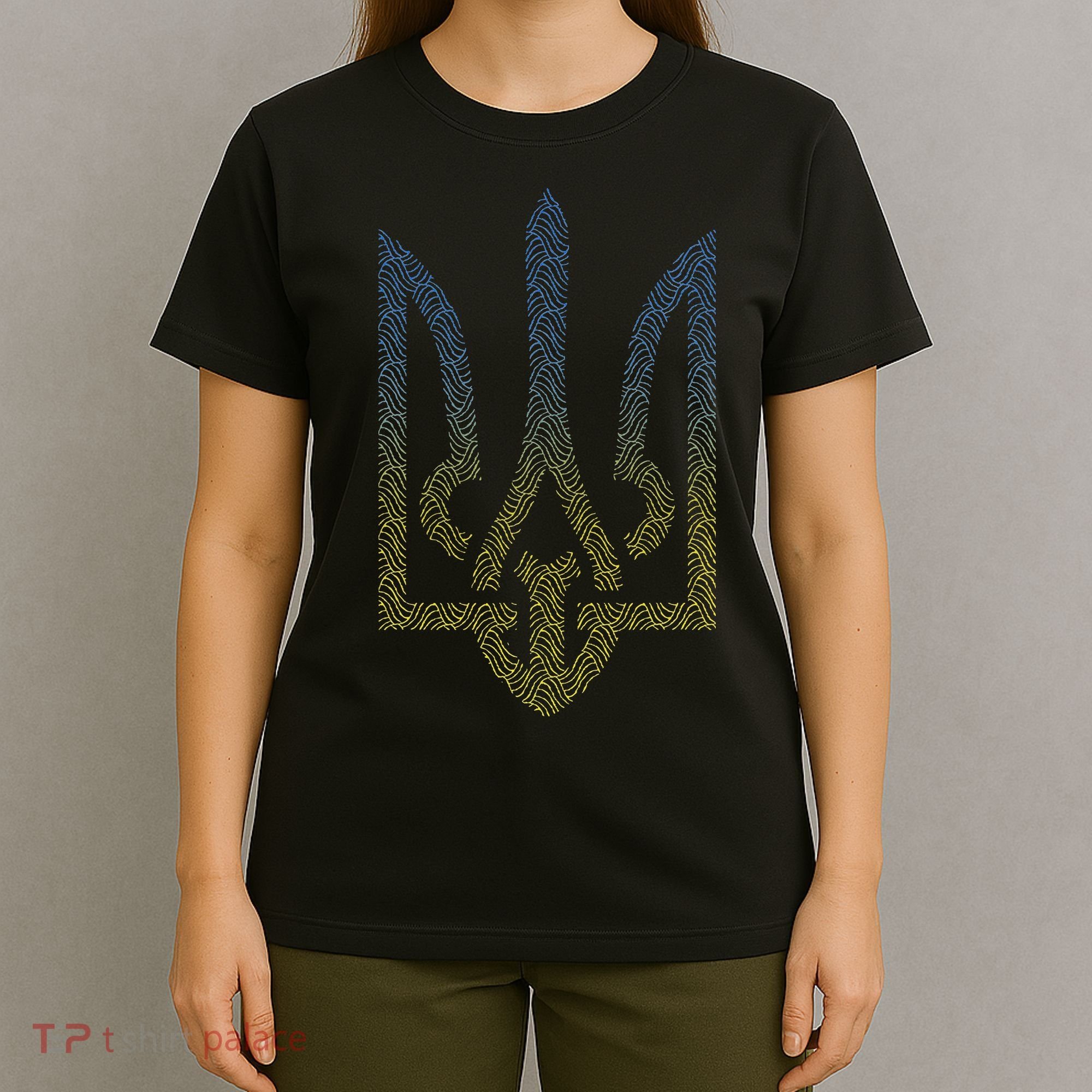 Ukraine Flag And Trident Ukrainian T-Shirt