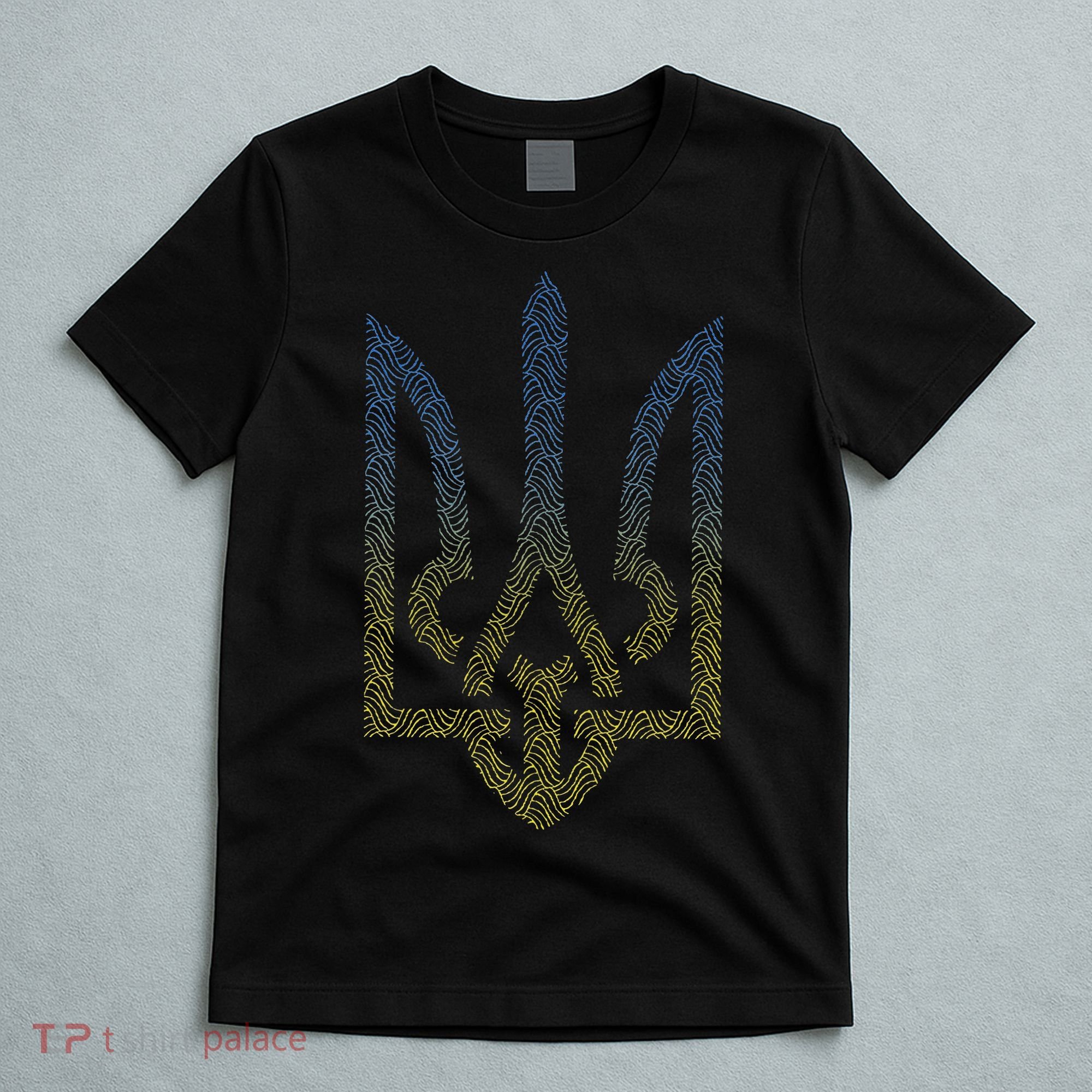 Ukraine Flag And Trident Ukrainian T-Shirt