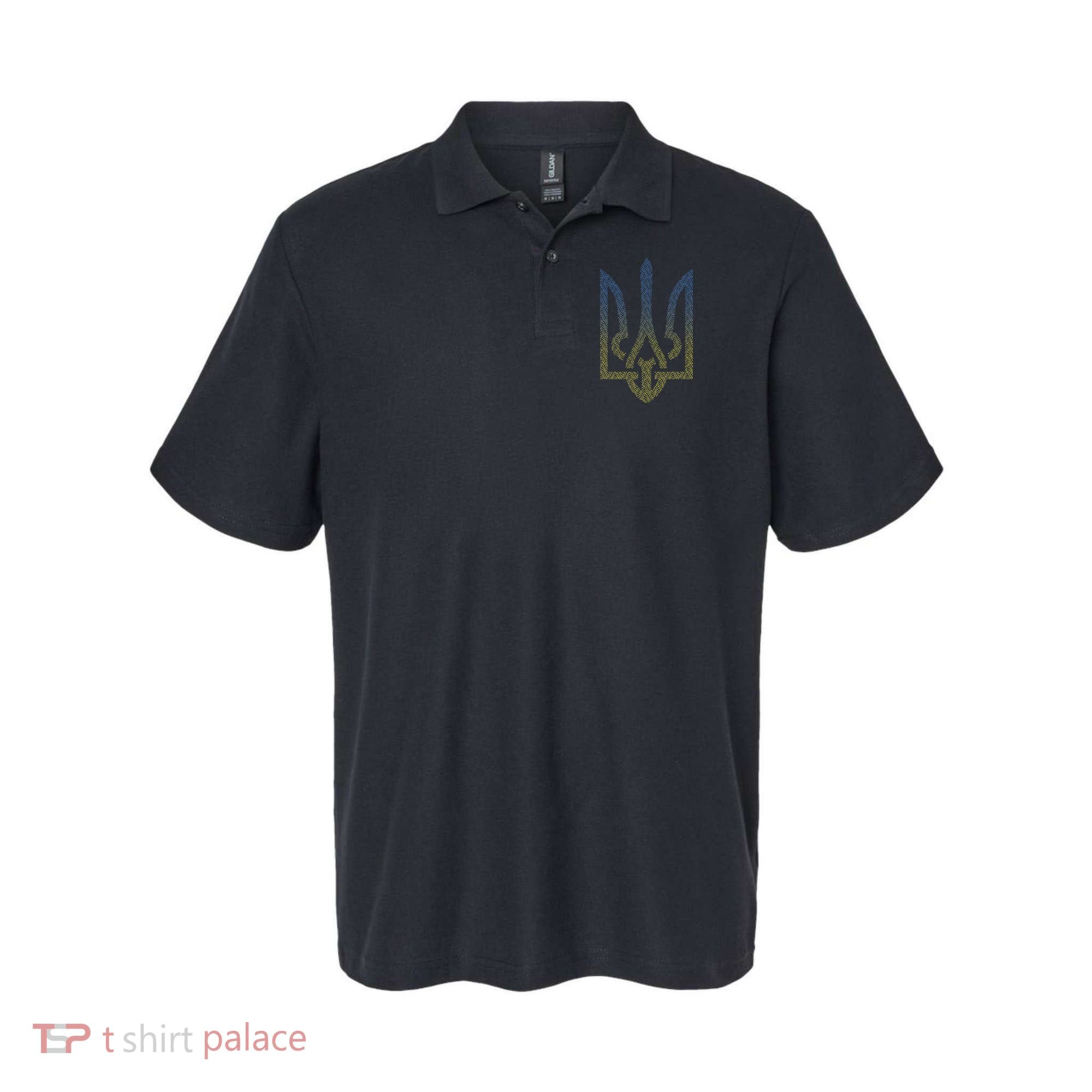 Ukraine Flag And Trident Ukrainian Polo