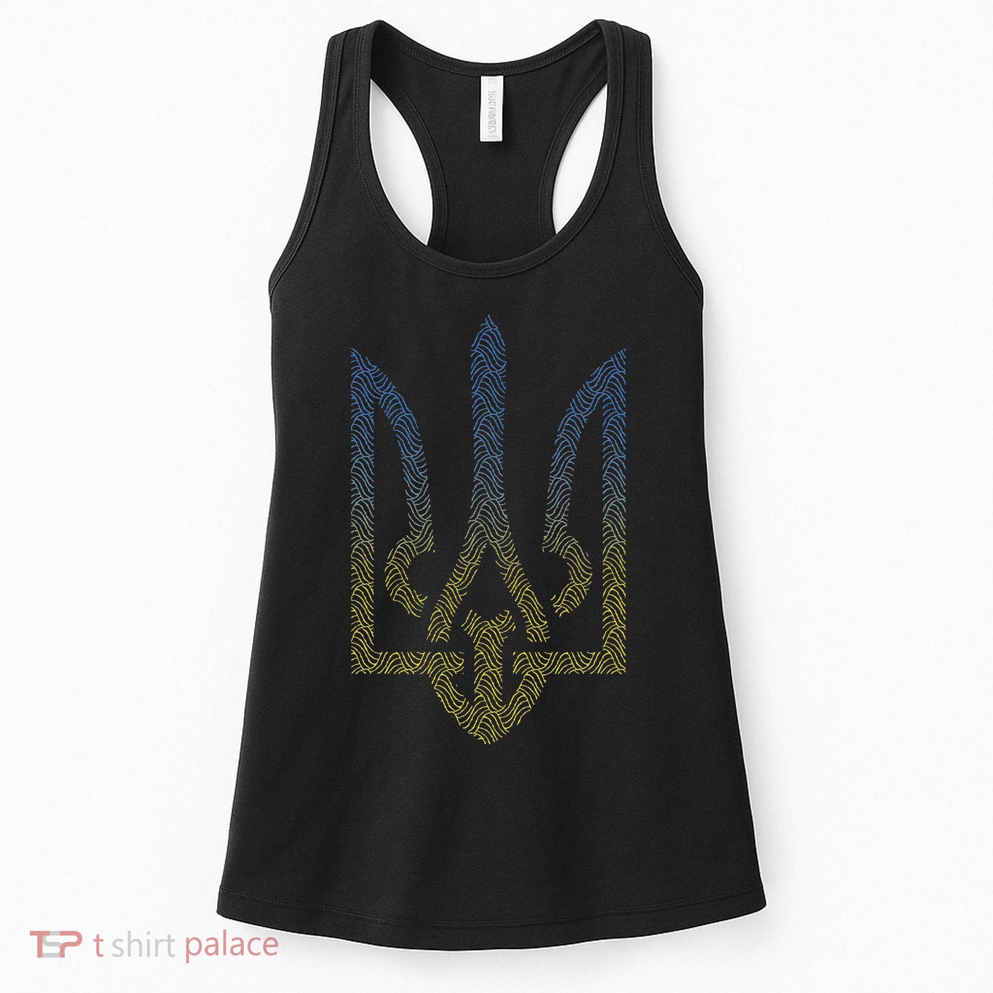 Ukraine Flag And Trident Ukrainian Women's Tank Top