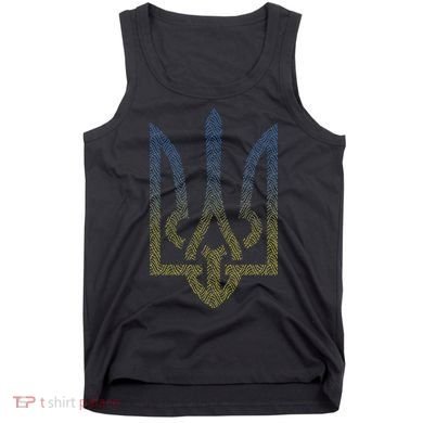 Ukraine Flag And Trident Ukrainian Tank Top