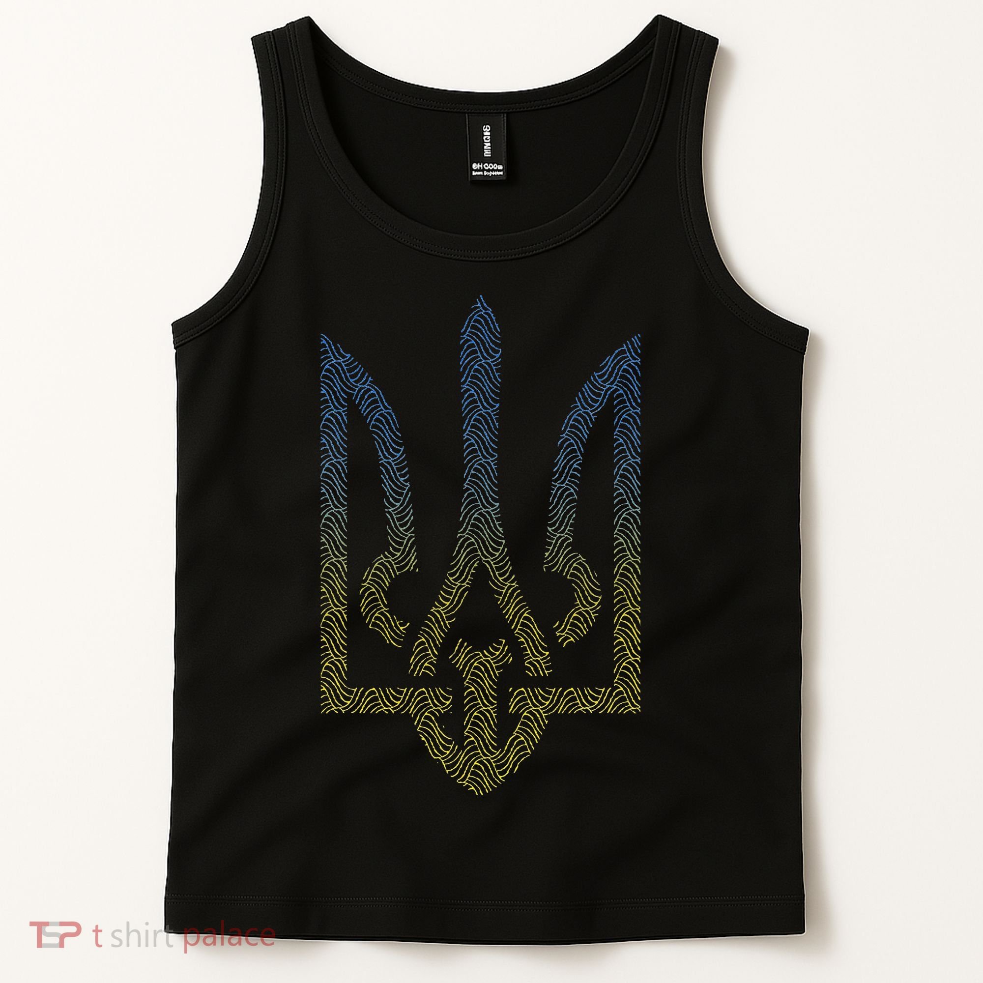 Ukraine Flag And Trident Ukrainian Tank Top