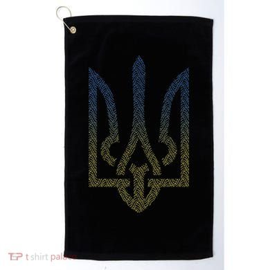 Ukraine Flag And Trident Ukrainian Golf Towel