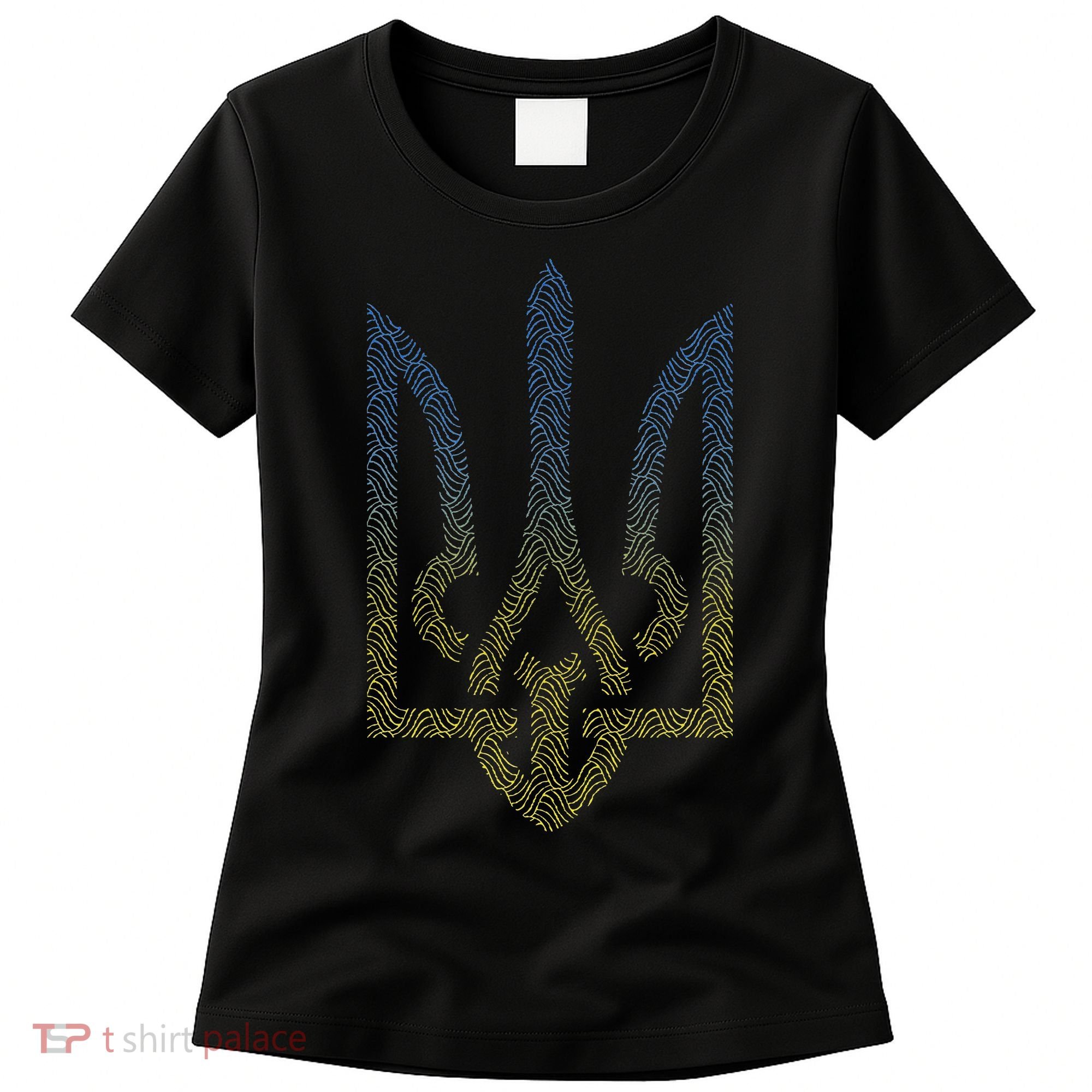 Ukraine Flag And Trident Ukrainian Women's T-Shirt