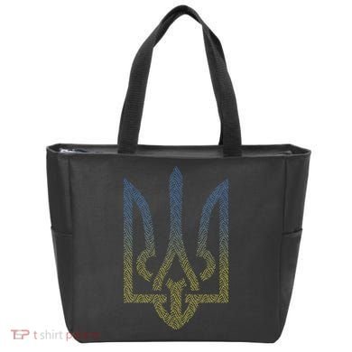 Ukraine Flag And Trident Ukrainian Tote Bag