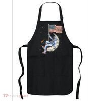 US Flag Astronaut Space Independence Day 4th of July Apron thumb 0