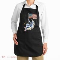 US Flag Astronaut Space Independence Day 4th of July Apron thumb 2