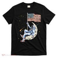 US Flag Astronaut Space Independence Day 4th of July T-Shirt thumb 0