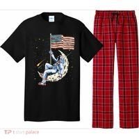 US Flag Astronaut Space Independence Day 4th of July Pajama Set thumb 0