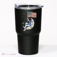 US Flag Astronaut Space Independence Day 4th of July Tumbler thumb 0