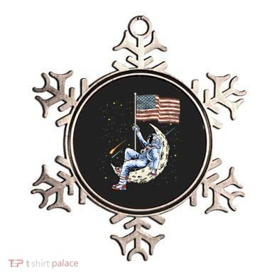 US Flag Astronaut Space Independence Day 4th of July Ornament