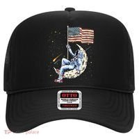 US Flag Astronaut Space Independence Day 4th of July Hat thumb 0
