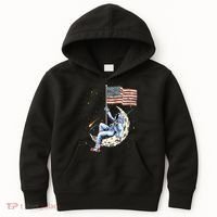 US Flag Astronaut Space Independence Day 4th of July Kids Hoodie thumb 0