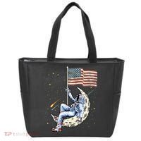 US Flag Astronaut Space Independence Day 4th of July Tote Bag thumb 0