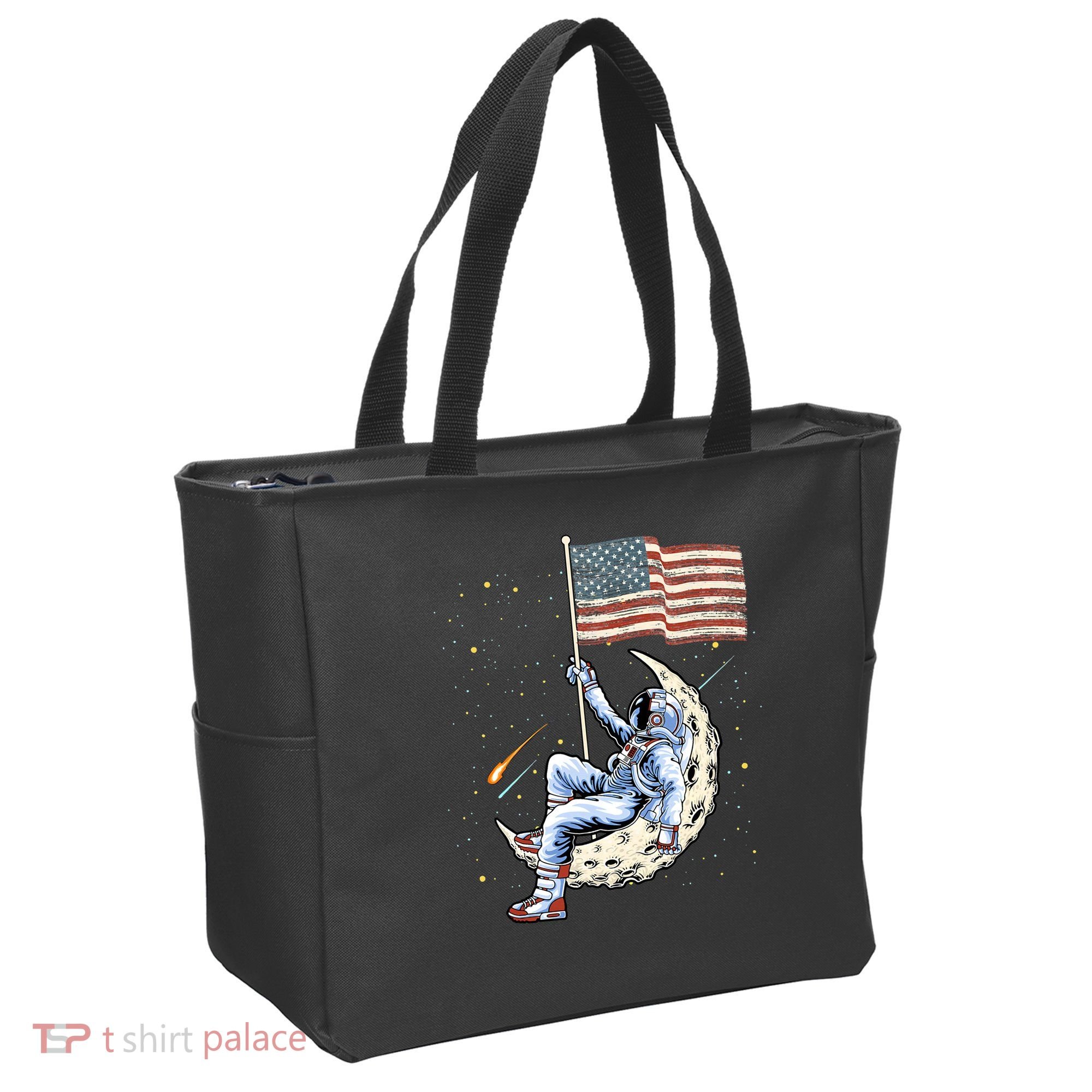 US Flag Astronaut Space Independence Day 4th of July Tote Bag